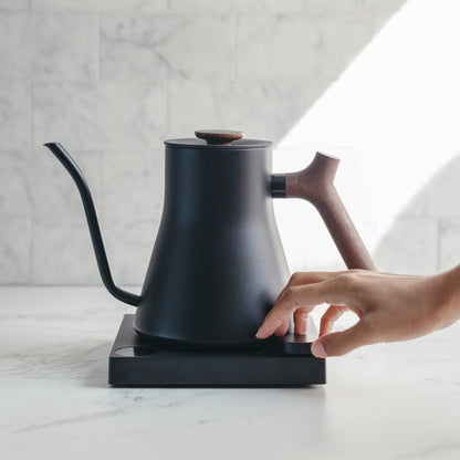 Fellow Stagg EKG Pro Electric Kettle Matte Black + Walnut