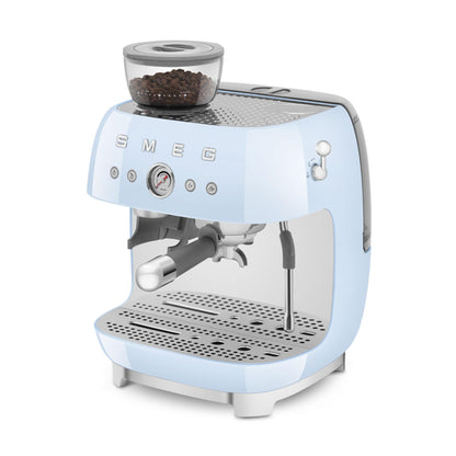 Smeg 50's Retro Style Aesthetic Semi-Automatic Espresso Coffee Machine with Grinder